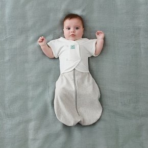 ergoPouch Kaftanik Otulacz 2w1 2-6M  0.2TOG Grey Marle