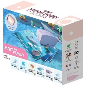 Halftoys Magnetyczny Składany Wieloryb Kaszalot z Książeczką