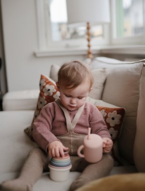 Mushie Kubek ze słomką 175 ml Blush
