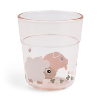 Done by Deer Kubek dla Dziecka Glass L 220ml Tiny Farm Powder