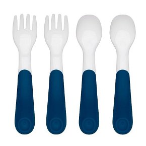 OXO Sztućce Plastikowe 12m+ Navy 4 szt