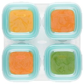 OXO Szklane Pojemniki do Zamrażania 4szt.