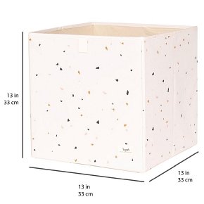 3 Sprouts Pudełko na Zabawki Recycled Terrazzo Cream