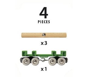 BRIO World Wagon z Drewnem