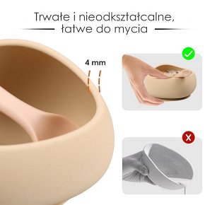 Mombella Miseczka z Przyssawką i Łyżeczka Light Blue