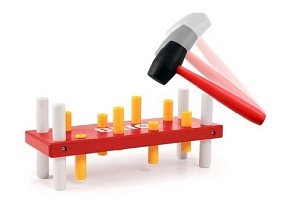 BRIO Drewniane Klocki z Młotkiem