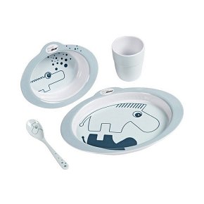 Done by Deer Contour Zestaw Obiadowy Blue