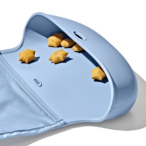 OXO Śliniak Silikonowy z Kieszonką Zwijany Dusk