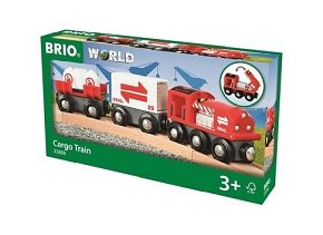BRIO World Pociąg Towarowy z Wagonami