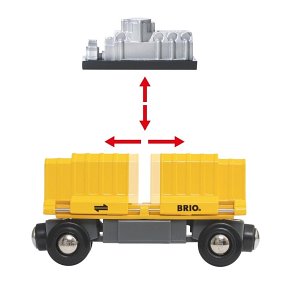 BRIO Pociąg Towarowy z Trzema Wagonami