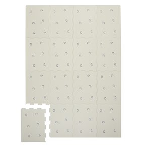 3 Sprouts Mata Piankowa EVA Blueberry Taupe - Puzzle Podłogowe