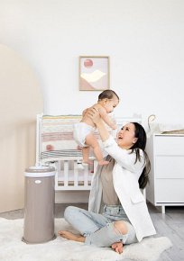 Ubbi Stalowy Kosz na Pieluchy Taupe