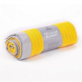 Mama Designs Kocyk Tkany Yellow Grey