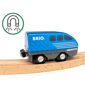 BRIO World Pociąg Pull Back do Kolejki Drewnianej