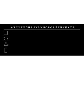 Wallies Naklejki Tablica Kredowa Alfabet