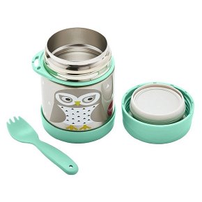 3 Sprouts Termos dla Dzieci Sowa Mint