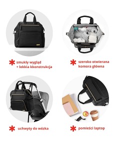 Skip Hop Plecak do Wózka Mainframe Wide Open Navy