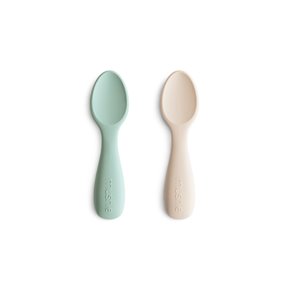 Mushie Łyżeczki do Samodzielnego Jedzenia 2-pak Cambridge Blue /