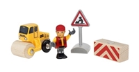 BRIO World Zestaw Roboty Drogowe z Walcem