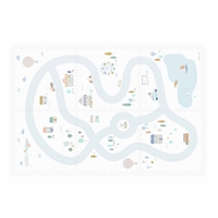 Play&Go Dwustronna Mata Piankowa EEVAA 3w1 Village 120x180cm