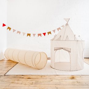 3 Sprouts Tunel do Zabawy Beige