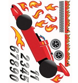 Wallies Naklejki Wyścig Grand Prix