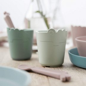 Done by Deer Kubek dla Dziecka Kiddish Croco Sand 2szt.