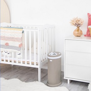 Ubbi Stalowy Kosz na Pieluchy Matte Taupe