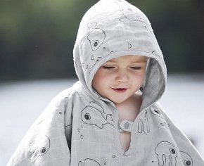 Done by Deer Sea Ponczo Kąpielowe Blue