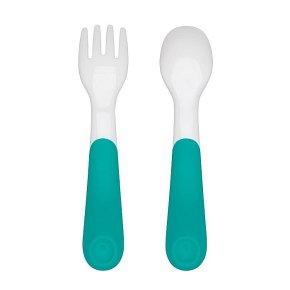 OXO Sztućce Plastikowe w Etui 12m+ Teal