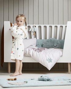 Done by Deer Sea Pościel Niemowlęca GOTS Blue 70x100/40x45 cm