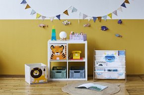 3 Sprouts Skrzynka na Zabawki Składana Large Blue