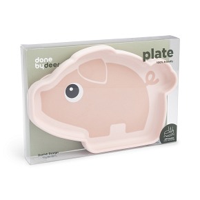 Done by Deer Talerzyk z Przyssawką Stick&Stay Świnka Pigee Powder