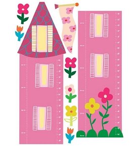 Wallies Naklejk Miarka Wzrostu Księżniczka