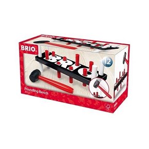 BRIO Drewniane Klocki z Młotkiem Czarne