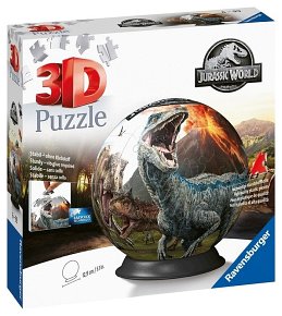 Ravensburger Puzzle 3D Kula Jurassic World 72 el.
