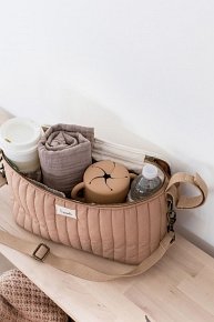 3 Sprouts Organizer Do Wózka Quilted Solid Clay