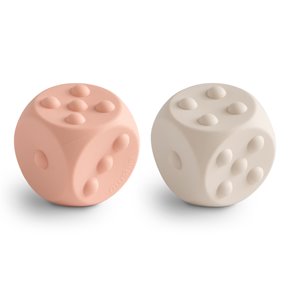 Mushie Zabawka sensoryczna kostka pop it 2-pak Blush / Shifting S