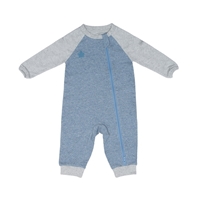 Juddlies Organic Raglan Pajacyk Blue M