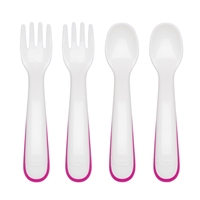 OXO Sztućce Plastikowe 12m+ Pink 4 szt