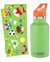 Skip Hop Butelka Termiczna z Ustnikiem i Naklejkami 380 ml Green