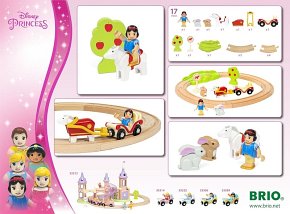 BRIO Disney Kolejka Drewniana Królewna Śnieżka i Zwierzęta