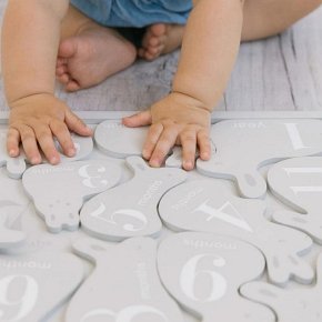 Pearhead Drewniana Metryczka do Zdjęć Puzzle