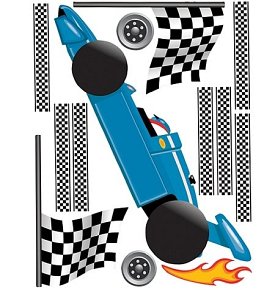 Wallies Naklejki Wyścig Grand Prix