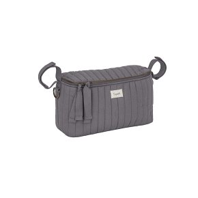 3 Sprouts Organizer Do Wózka Quilted Solid Charcoal Grey