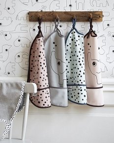 Done by Deer Śliniaki Elphee 2szt Grey Ton