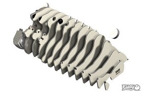 Eugy Układanka Eko 3D  Niedźwiedź Polarny