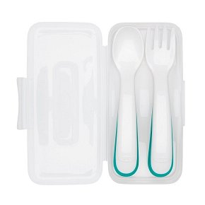 OXO Sztućce Plastikowe w Etui 12m+ Teal