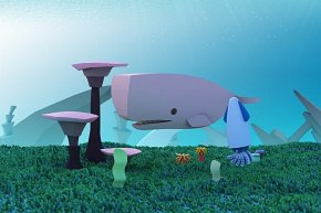 Halftoys Magnetyczny Składany Wieloryb Kaszalot z Makietą