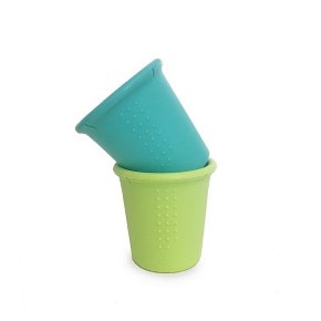 Silikids Kubki Silikonowe Sea/Lime 2szt.